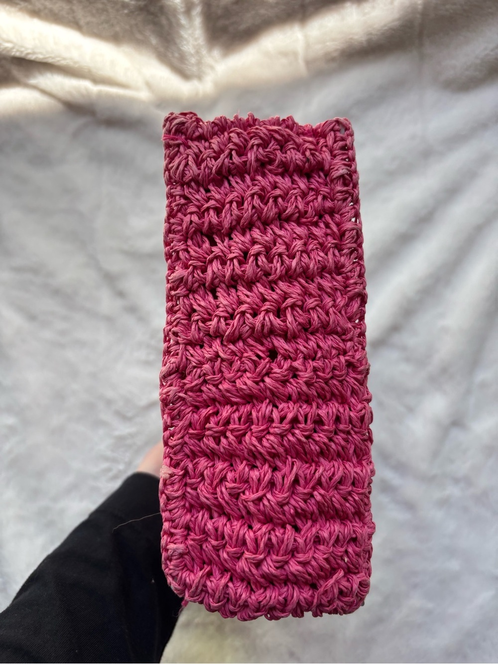 Call It Spring Pink Woven Raffia Top-Handle Bag - Picture 6 of 11